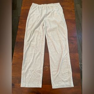 Women's Sleepwear Pajamas Lounge Fleece Pull On Pant M D&D Lifestyle Beige